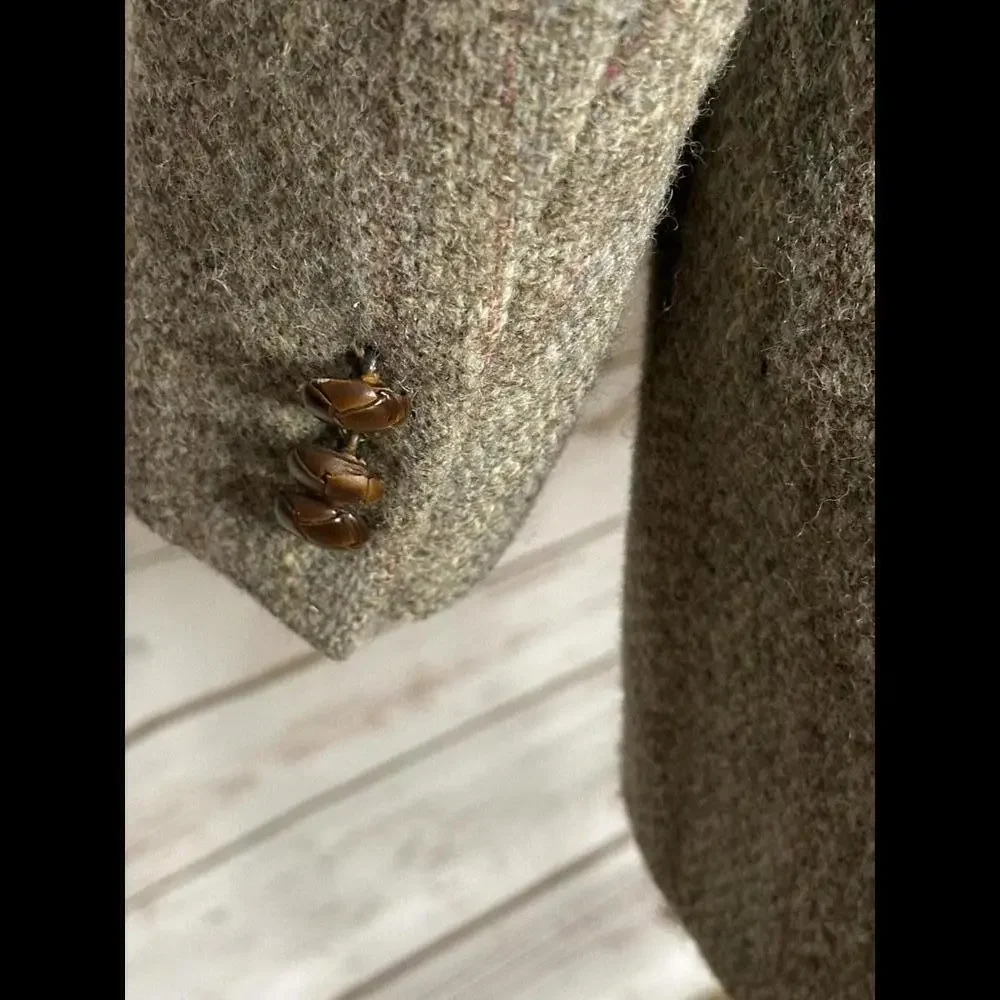Vintage Asher Harris Tweed Union Made 100% Scottish wool blazer